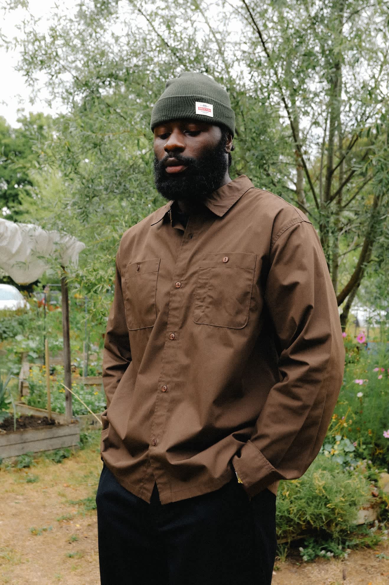 Unisex Trademark Beanie in the color Dark Olive - Men's Lifestyle image