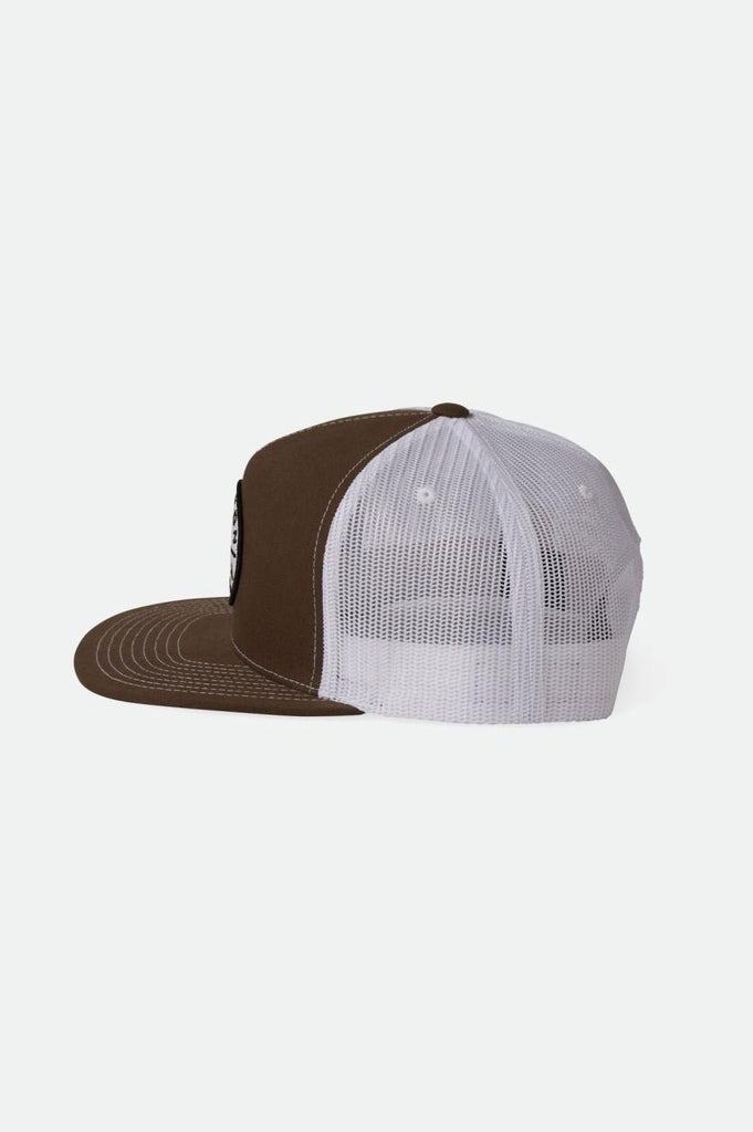 Brixton Oath MP Trucker Hat - Sepia/White