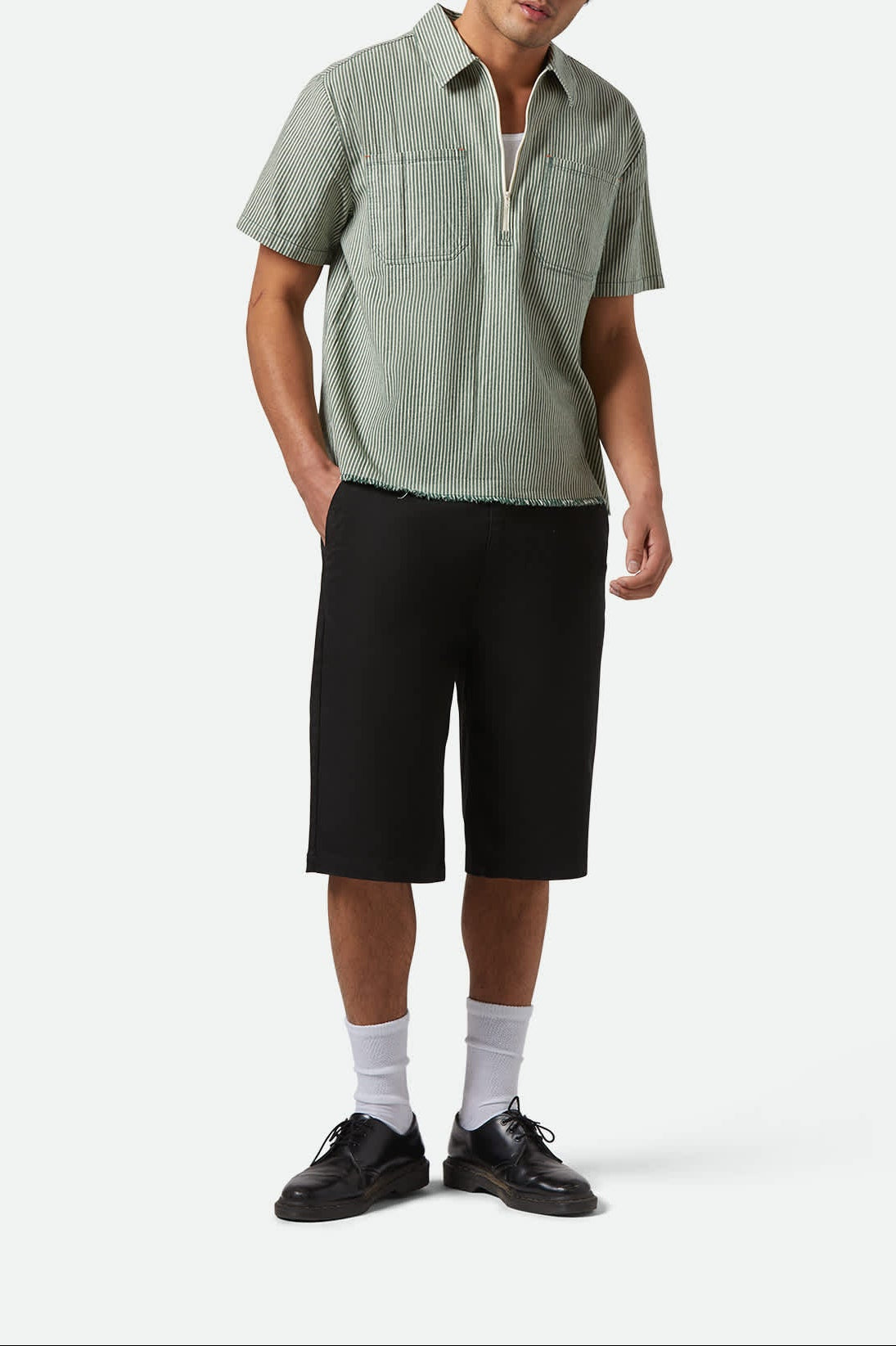Men's Choice Chino Baggy Short in the color Black - Men's Featured View