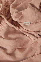 Women's Carefree Organic Garment Dye Lounge Short in the color Silver Pink - Additional Laydown image