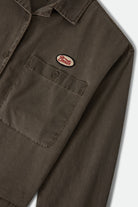 Women's Utopia Overshirt in the color Walnut Brown - Additional Laydown image