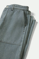 Women's Jane Ulitily Wide Leg Pant in the color Off White/Mood Indigo - Additional Laydown image