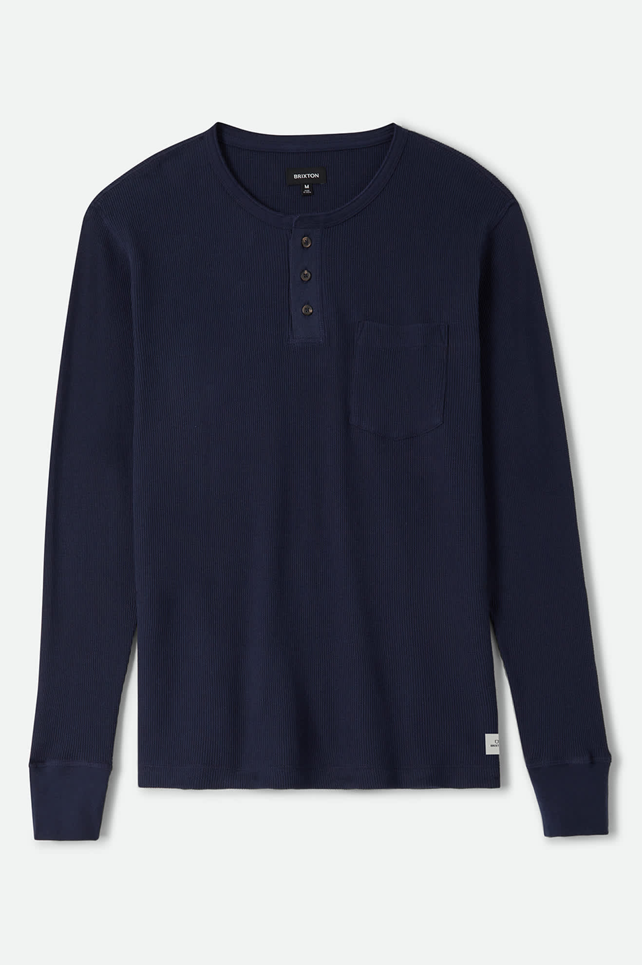 Men's Baseline Waffle Knit Top in the color Navy - Front Product View