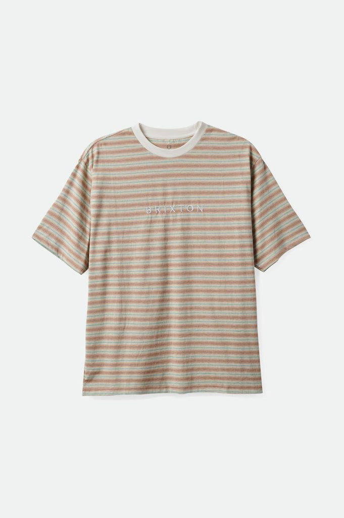 Brixton Hilt Alpha Line S/S Tee - Twig/Whitecap/Seafoam