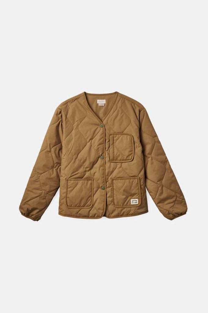 Brixton Delilah Quilted Jacket - Khaki