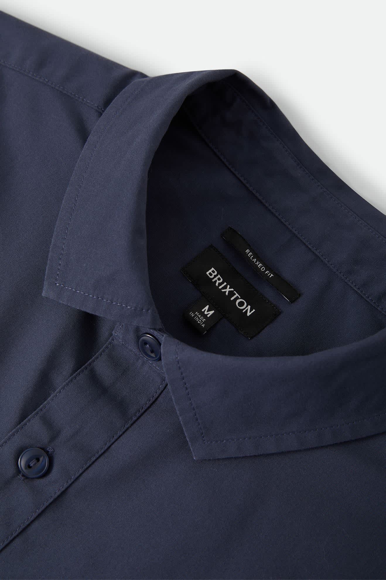 Men's Trademark Short Sleeve Shirt in the color Washed Navy - Additional Laydown image
