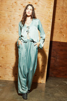 Women's Soho Silky Top in the color Blue Green Shine - Men's Lifestyle image