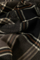 Men's Bowery L/S Flannel in the color Black/Charcoal/Pinecone - Additional Laydown image