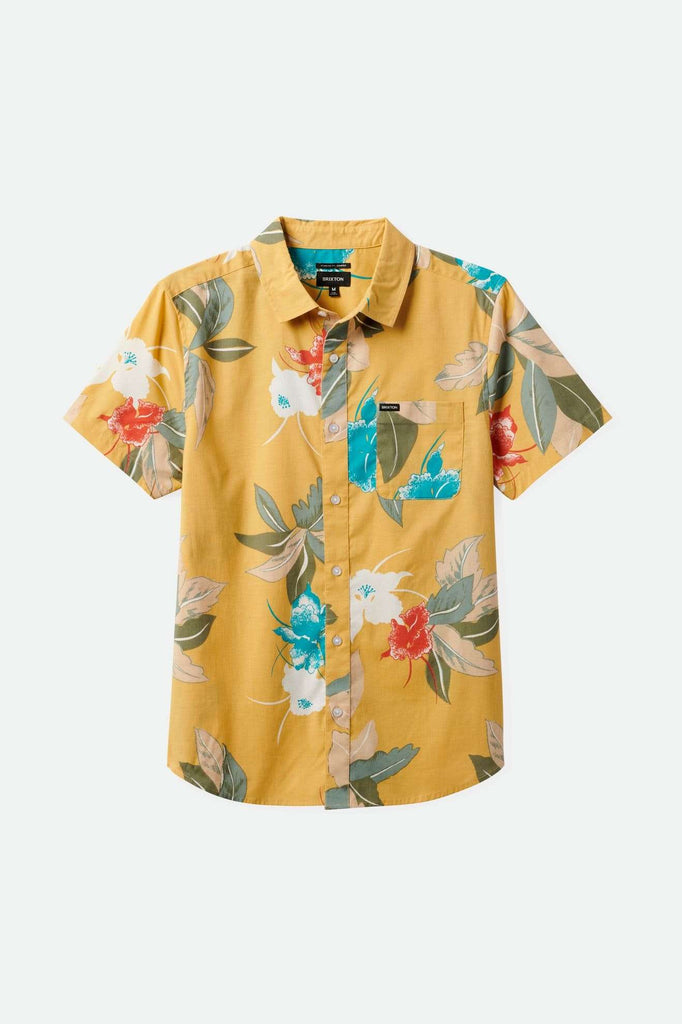 Brixton Men's Charter Print S/S Shirt - Sunset Passion | Main