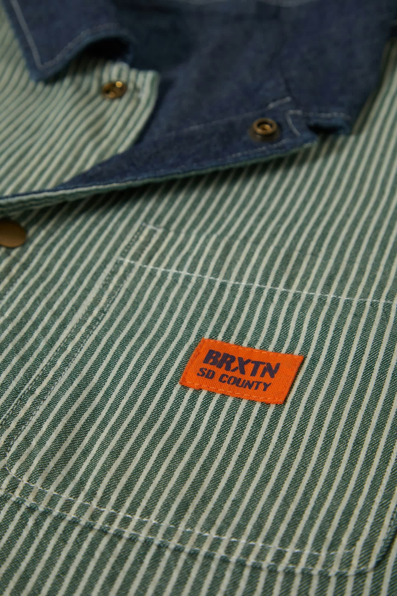 Men's Assembly Reversible Chore Jacket in Indigo/Pine Needle