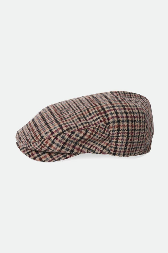 Brixton Hooligan Flat Cap - Sand/Black/Crushed Violet