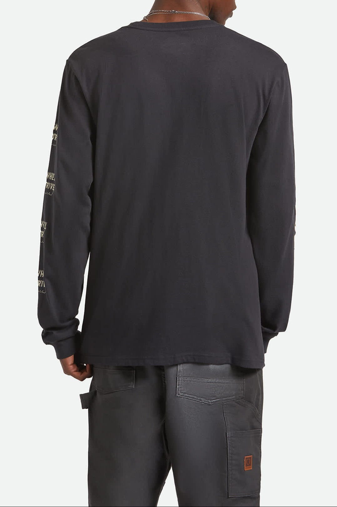 Men's Ford Mud Marathon L/S Standard T-Shirt in the color Burnt Rubber - Men's Back View