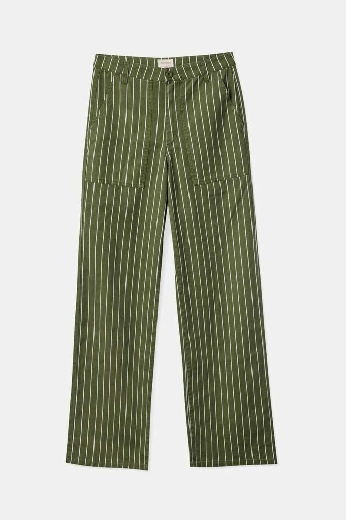 Brixton Vintage Military Lightweight Pant - Olive Surplus/Whitecap Pinstripe