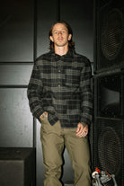 Men's Bowery L/S Flannel in the color Black/Charcoal - Men's Lifestyle image