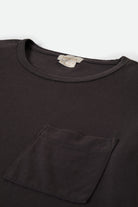 Women's Carefree Organic Garment Dye Perfect T-Shirt in the color Black - Additional Laydown image