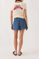 Women's Everyday Women's Short in the color Medium Chambray - Women's Back View