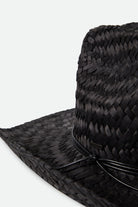 Unisex Houston II Straw Cowboy Hat in the color Black - Additional Laydown image