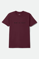 Men's Alpha Line Standard T-Shirt in the color Burgundy - Front Product View
