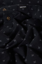 Men's Charter Print Short Sleeve Shirt in the color Future Grey Diamond Tile - Additional Laydown image