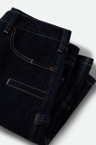 Men's Builders Carpenter Baggy Short in the color Rinse Denim - Additional Laydown image