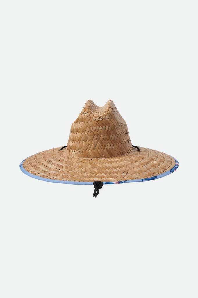 Brixton Alpha Square Lifeguard Hat - Tan/Dusty Blue