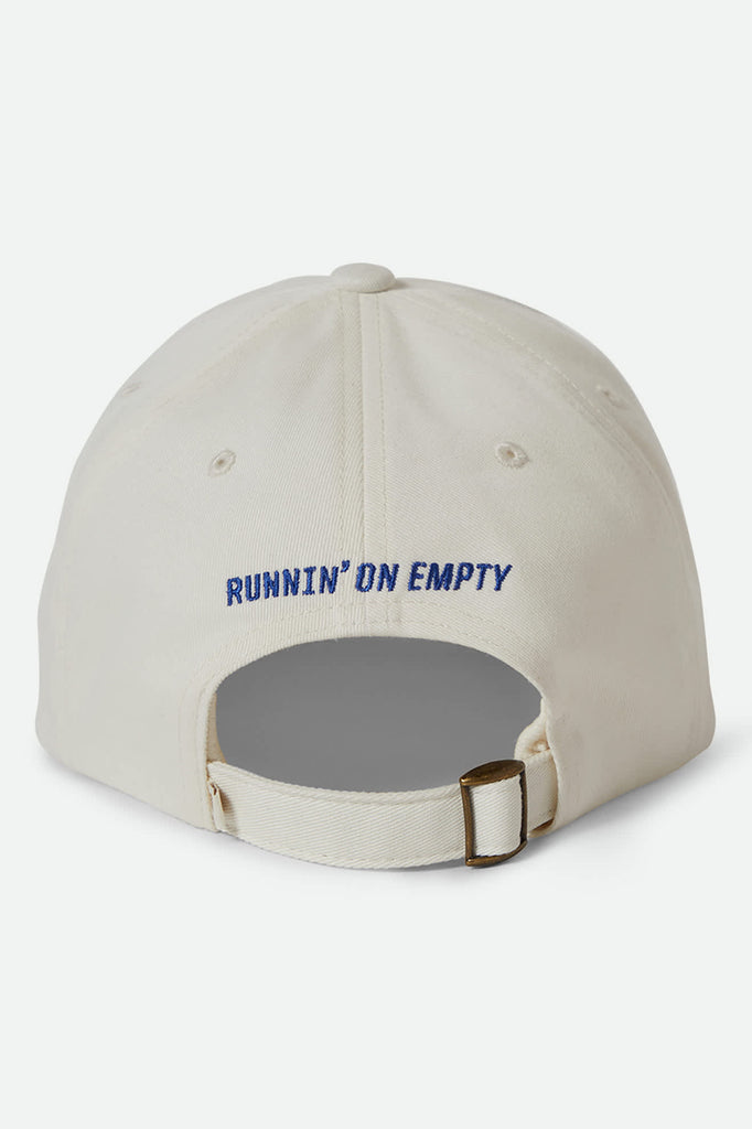 Women's Running On Empty Netplus Adjustable Hat in the color Off White - Back Style View