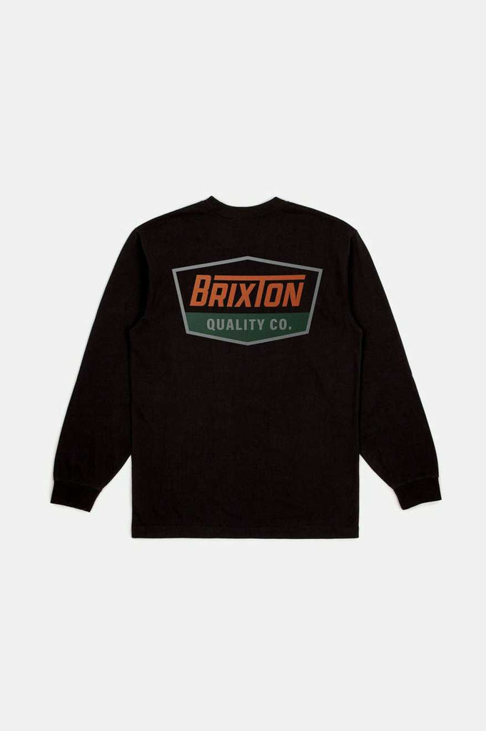 Brixton Regal L/S Standard T-Shirt - Black/Rust