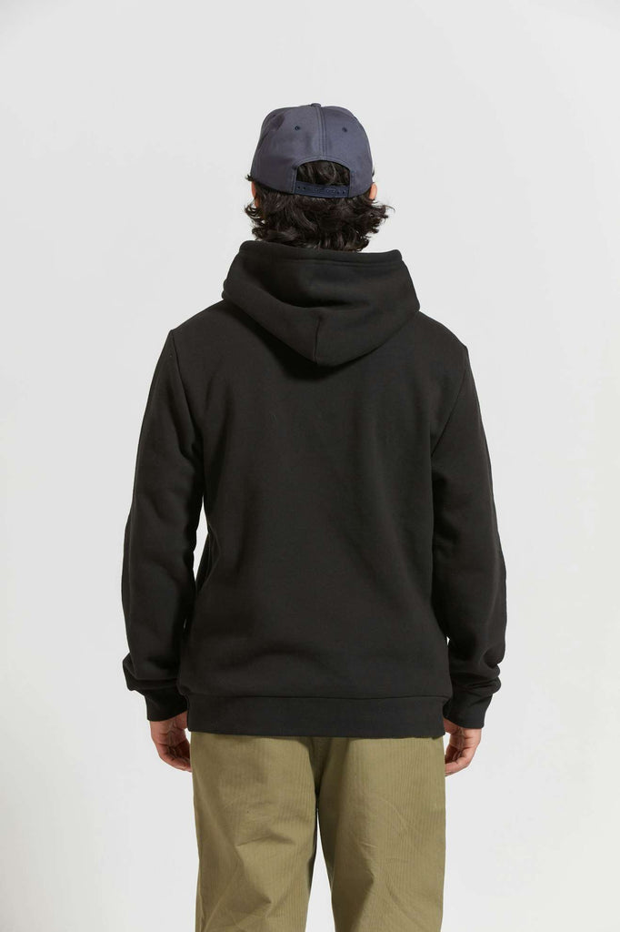 Men's Back Fit Image | Gateway Patch Hoodie - Black