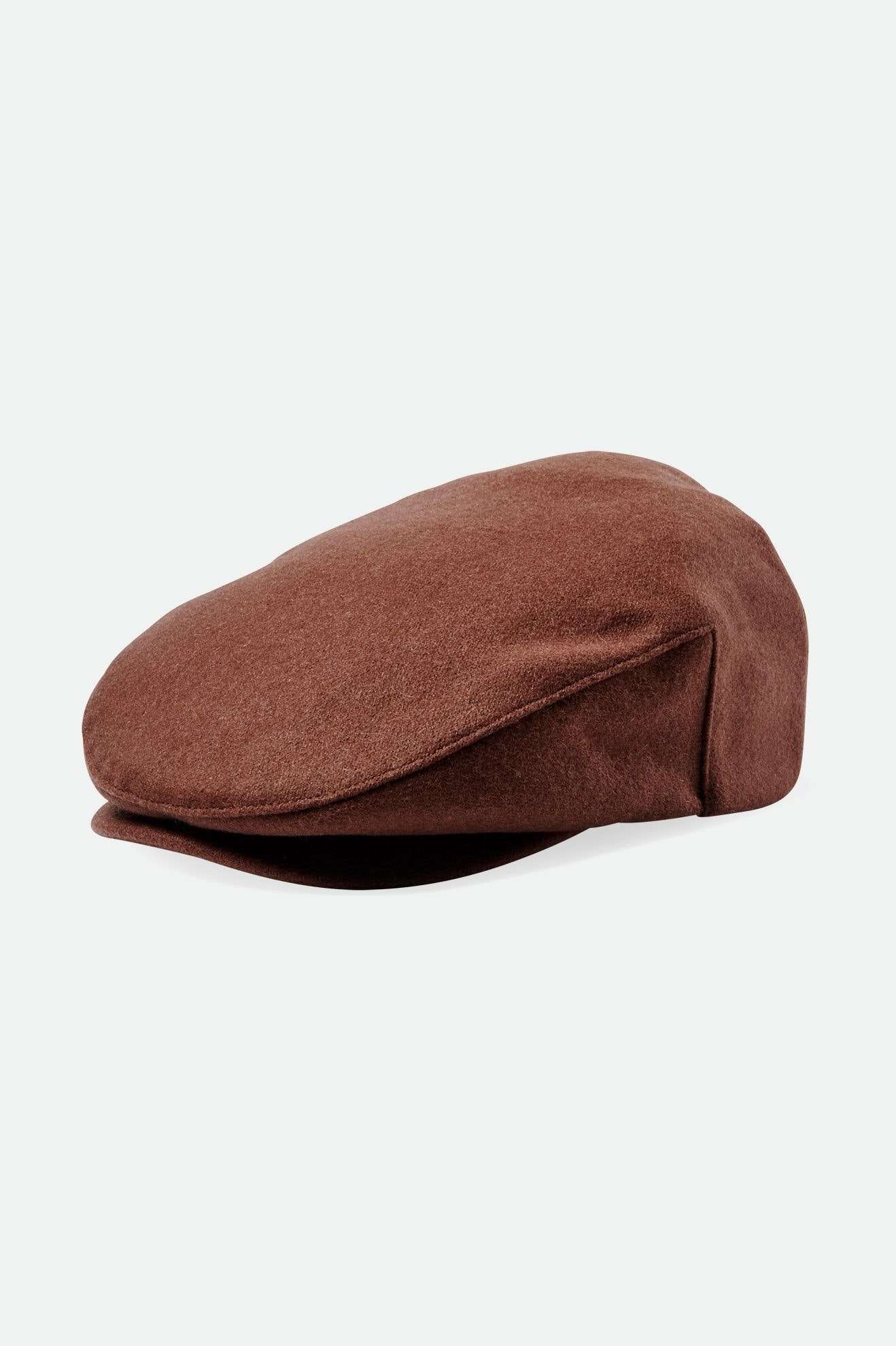 Brixton Unisex Hooligan Flannel Flat Cap - Tobacco Brown | Main