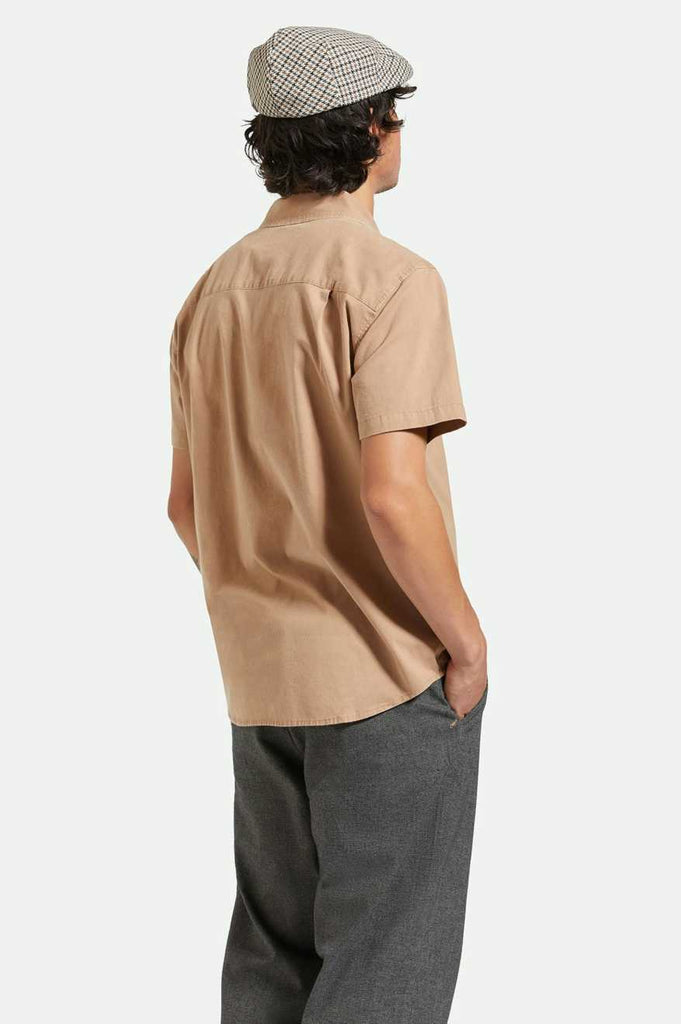 Brixton Charter Sol Wash S/S Woven Shirt - Burro Brown Sol Wash