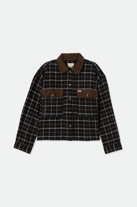 Bowery Women's L/S Flannel - Black/Bison