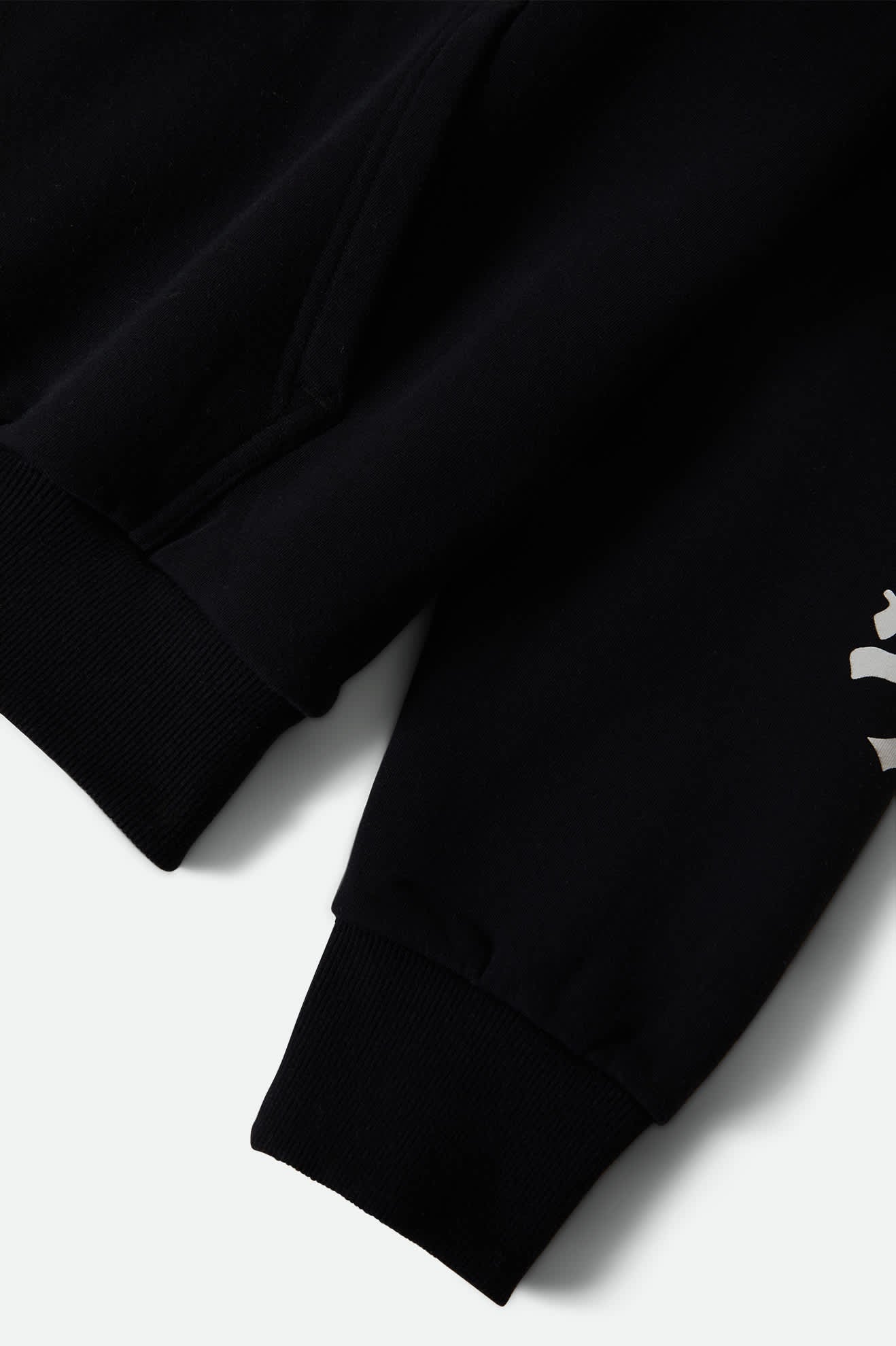 Men's Smile Always Relaxed Hoodie in the color Black Worn Wash - Additional Laydown image