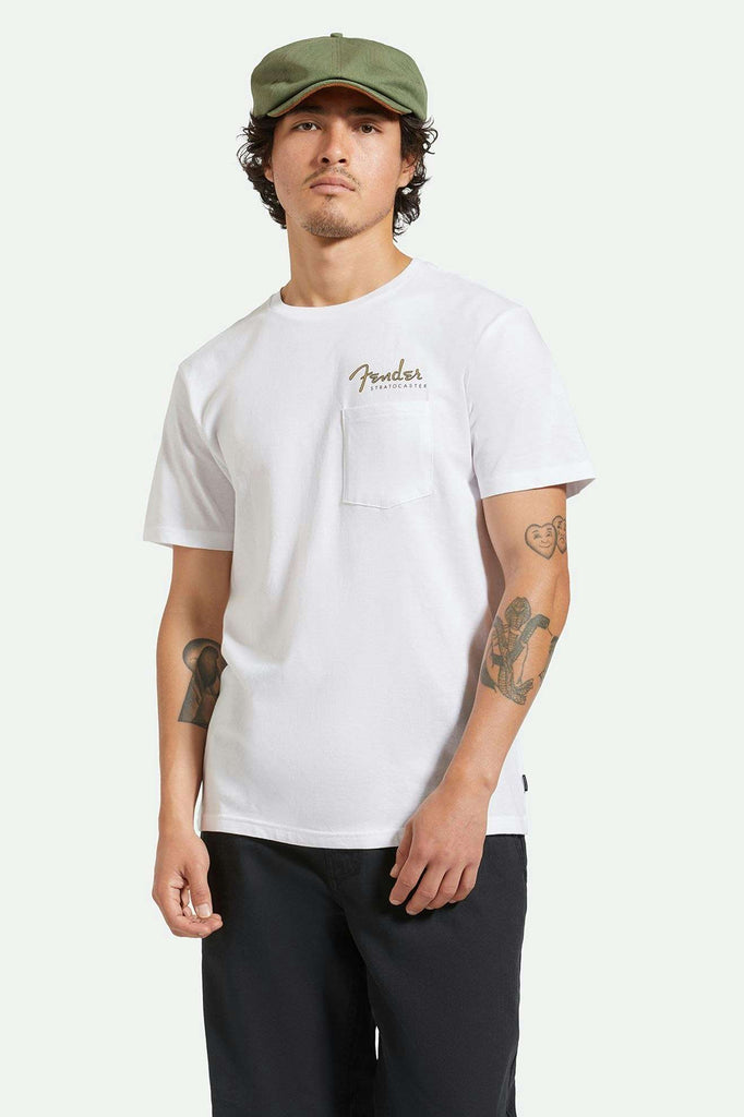 Men's Fit, front | Fender Volume S/S Pocket T-Shirt - White