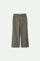 Women's Margo Cropped 5-Pocket Pant in the color Multi Stripe/Plaid - Front Product View