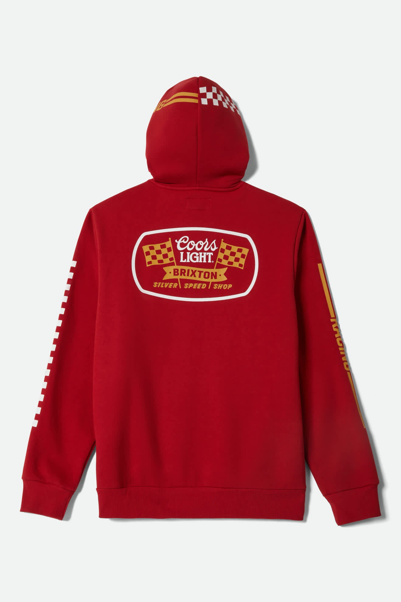 Men's Coors Light Pit Stop Hoodie in the color Coors Red - Additional Laydown image