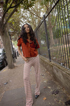 Women's Siesta Stripe Knit Pant in the color Green Multi Stripe - Women's Lifestyle image
