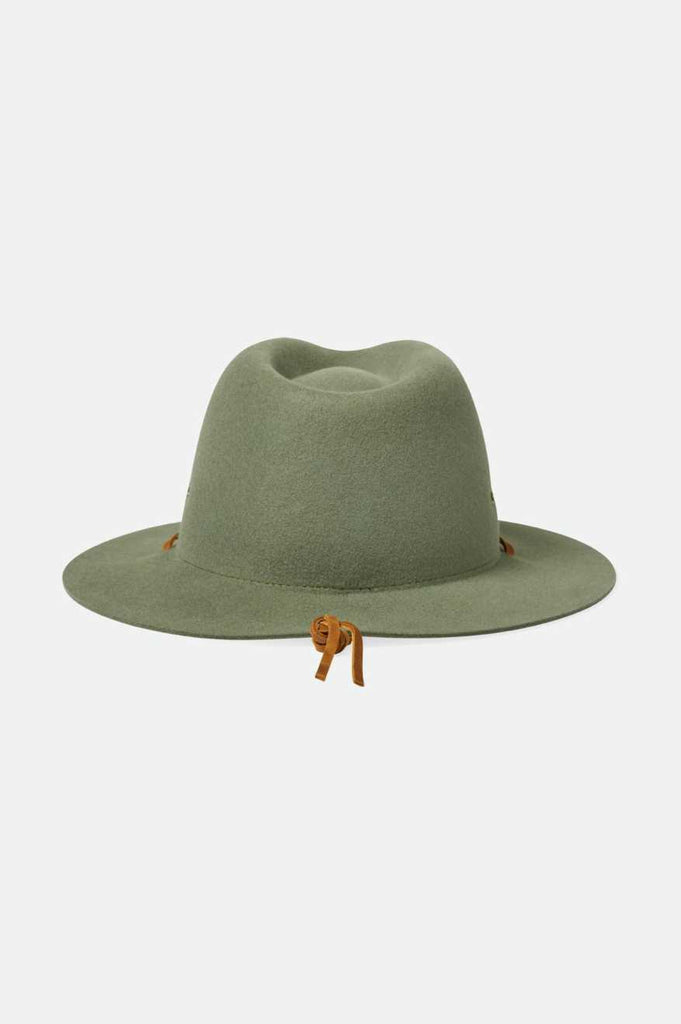 Brixton Wesley Weather Guard Packable Fedora - Light Moss