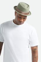 Unisex Stout Pork Pie in the color Olive Surplus/Bronze - Men's Front View