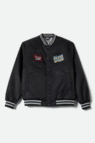 Men's Coors Light Silver Speed Shop Jacket in the color Black/Silver - Front Product View