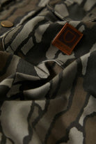 Men's Builders Stretch L/S Overshirt in the color Bark Camo - Additional Laydown image