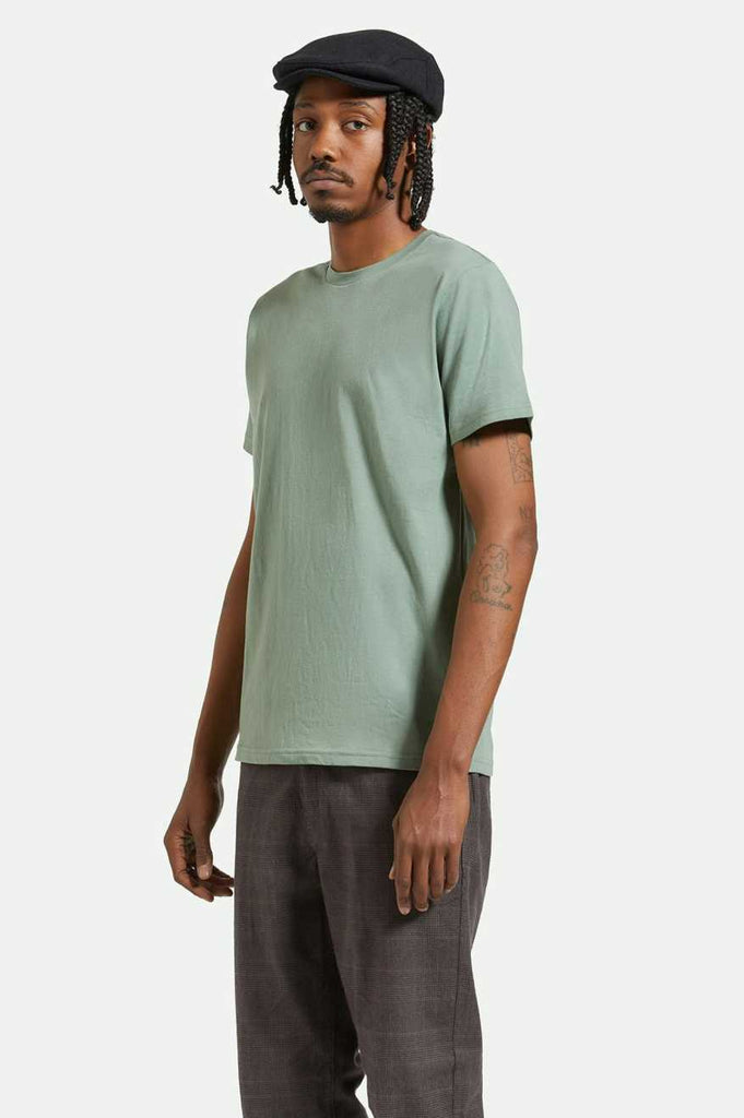 Men's Fit, front | Premium Cotton S/S Tailored T-Shirt - Laurel Wreath