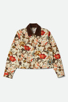 Women's Mechanics Women's Garage Zip Jacket in the color Botanical Floral - Front Product View