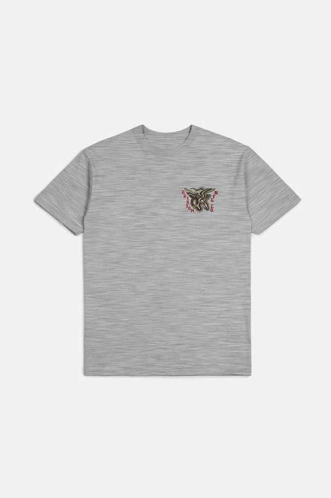 Brixton Battle S/S Standard T-Shirt - Heather Grey