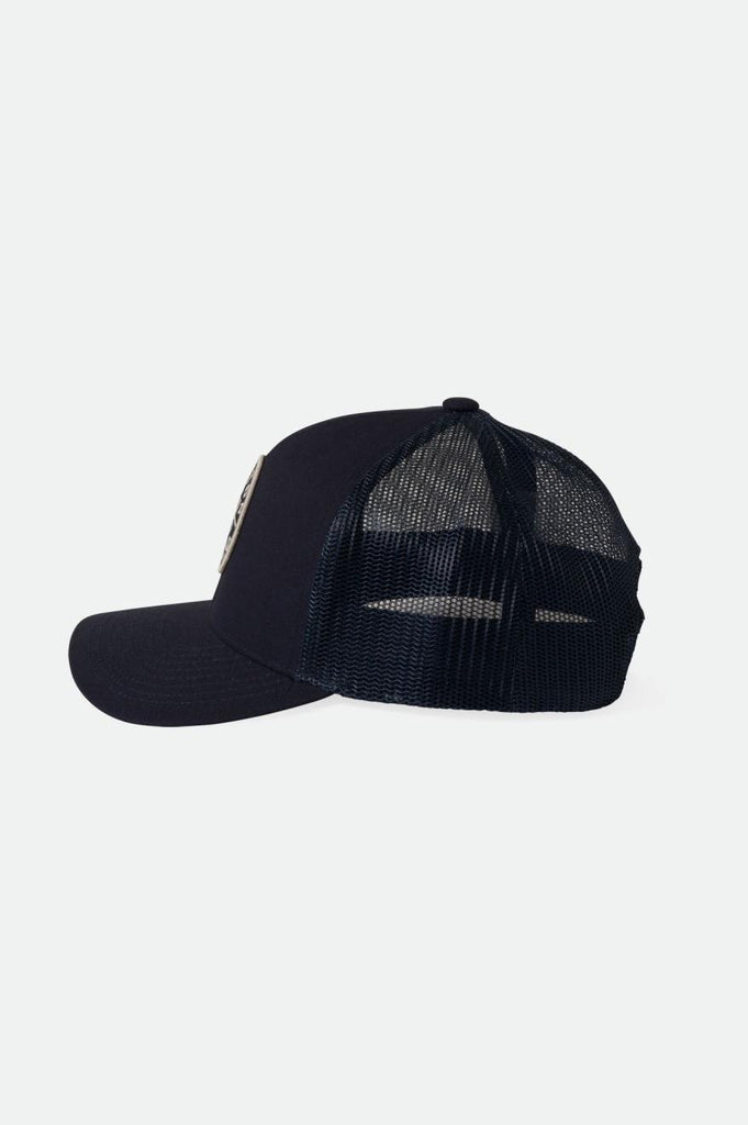 Brixton Crest Netplus MP Trucker Hat - Washed Navy/Navy