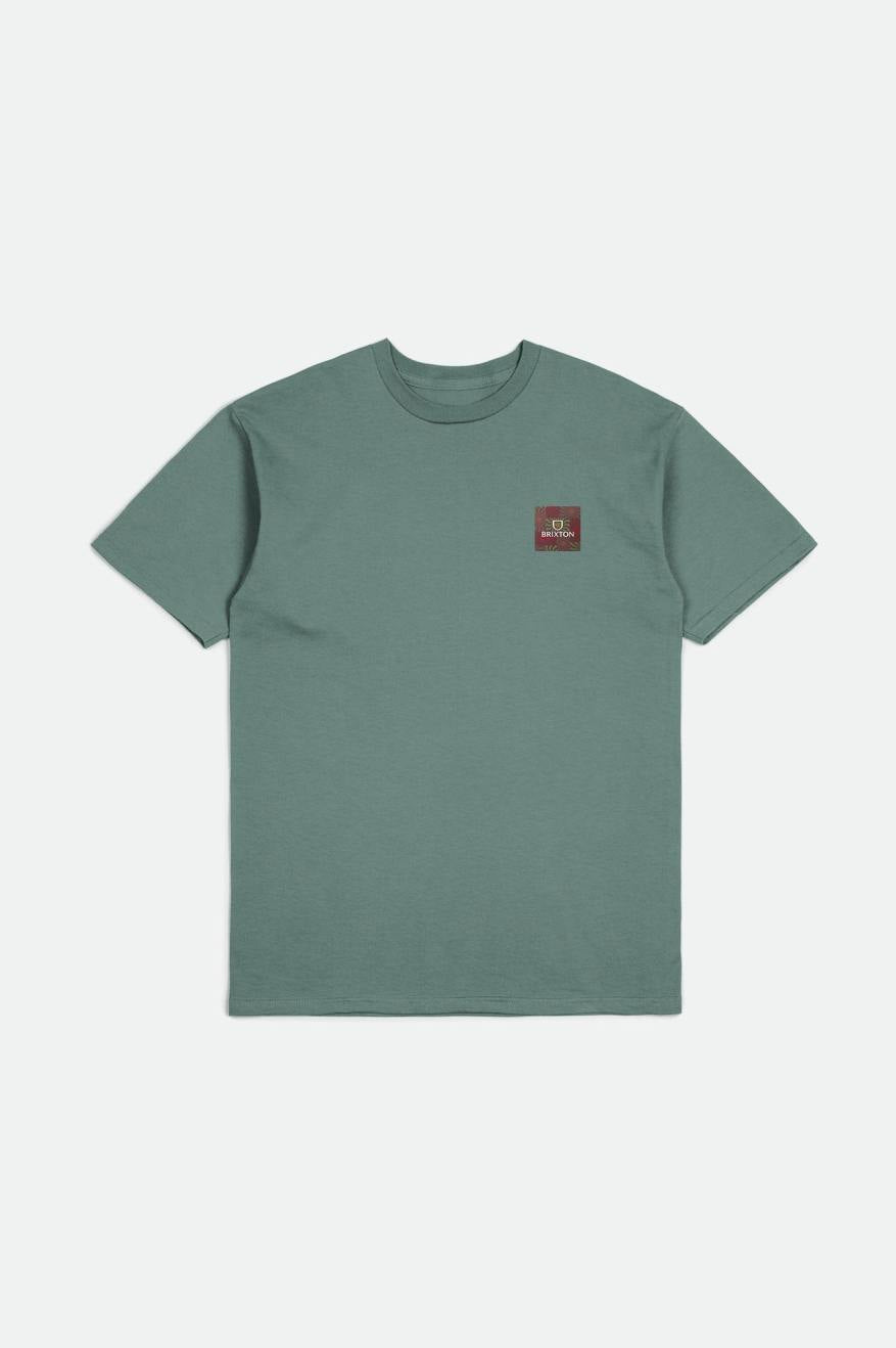 Alpha Square S/S Standard Tee - Chinois Green/Charcoal/Terracota