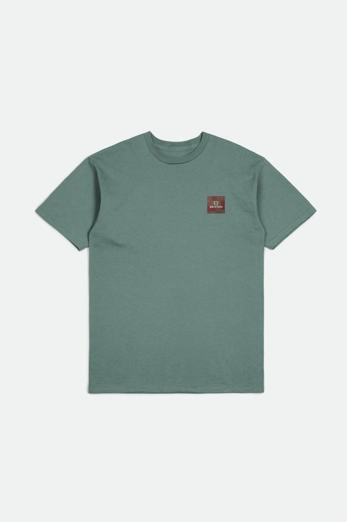 Brixton Alpha Square S/S Standard Tee - Chinois Green/Charcoal/Terracota