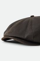 Unisex Brood Baggy Flannel Snap Cap in the color Brown Faux Leather - Additional Laydown image