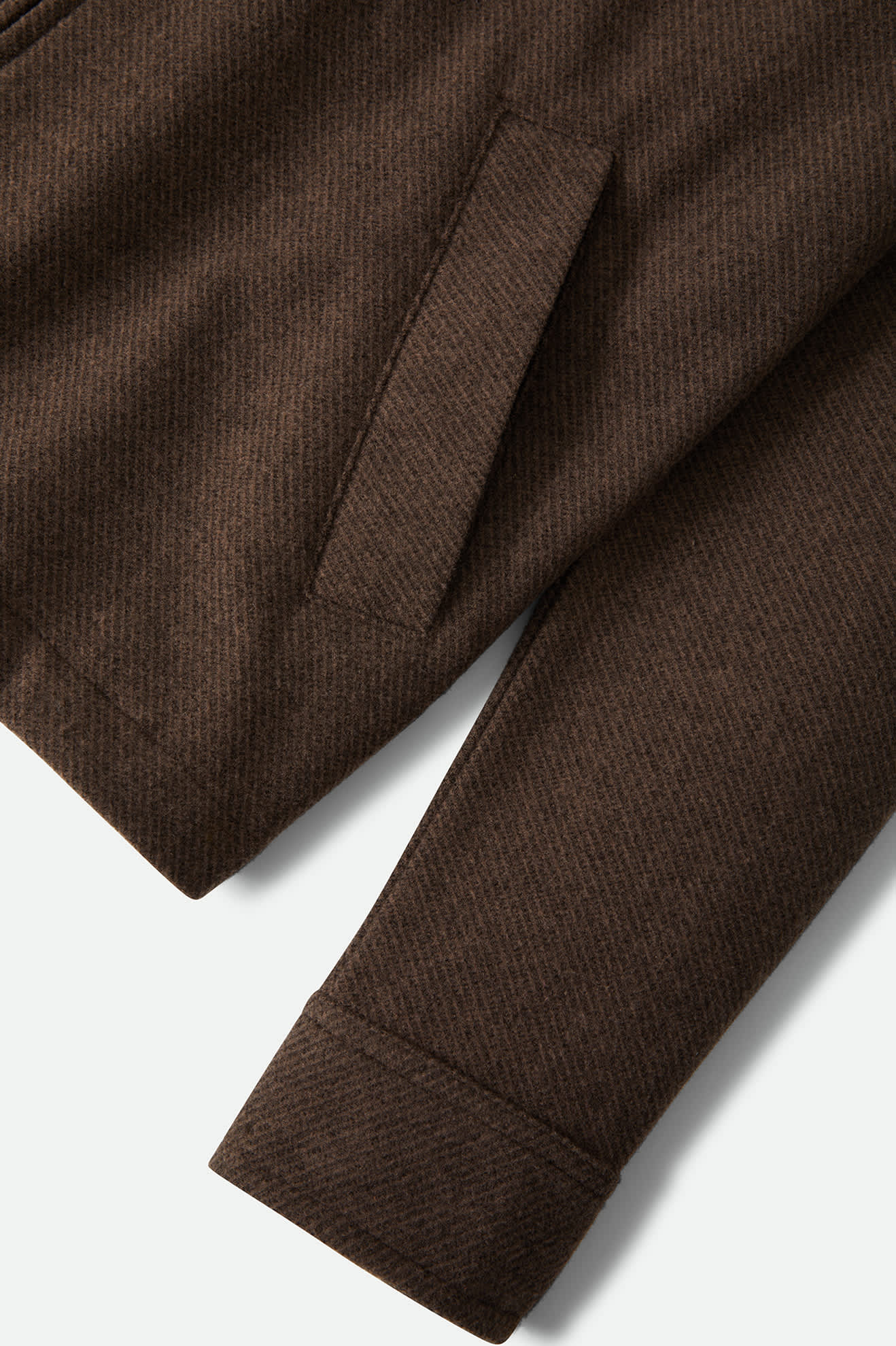 Men's Trademark Zip Flannel Jacket in the color Heathered Brown - Additional Laydown image