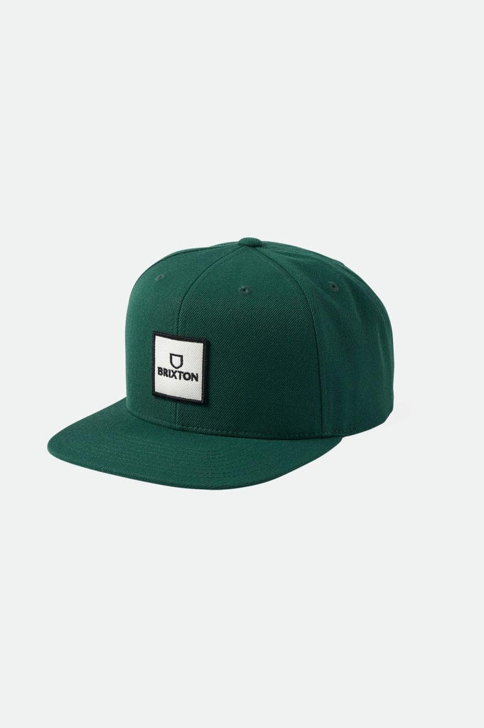 Brixton Alpha Square MP Snapback - Spruce