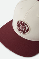 Unisex Oath III Snapback in the color Whitecap/Dark Brick - Additional Laydown image